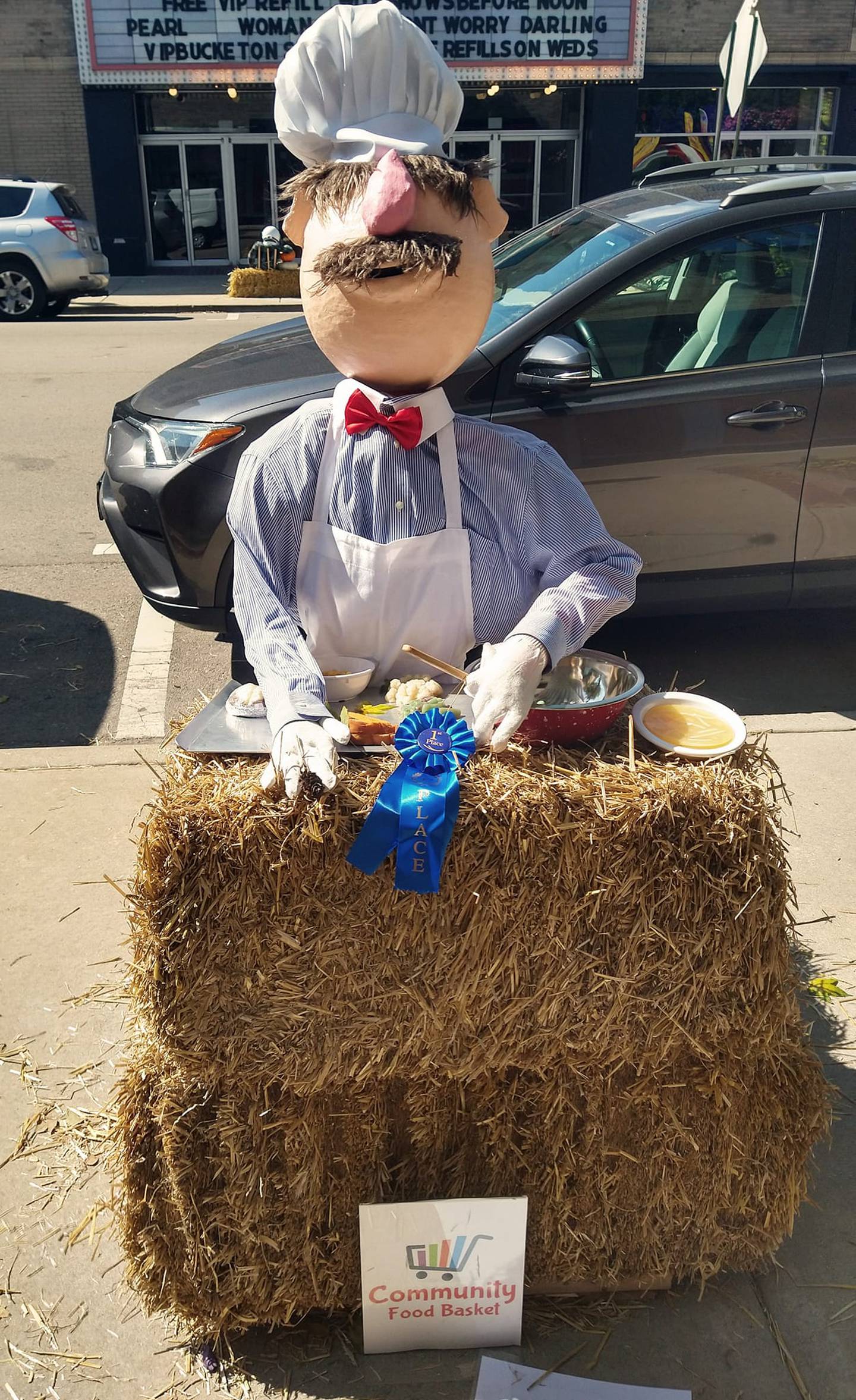 The Ottawa Community Food Basket's Swedish Chef was named the top scarecrow in the non-profit category at the Ottawa Scarecrow Festival on Saturday, Sept. 24, 2022.