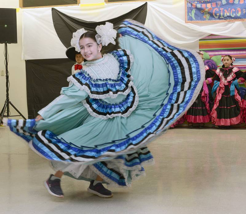 Ballet Folklorico De Colores performs Friday, May 5, 2023, at the Illinois Valley Hispanic Partnership Council Cinco de Mayo Fiesta in Mendota.
