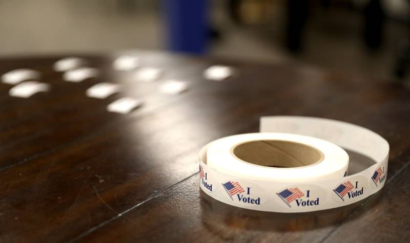 Voting for the General Primary Election at the Baker Community Center polling place in St. Charles on Tuesday, March 19, 2024.