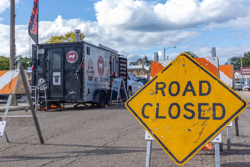 Road is close for Food Truck Monday Mania on Monday, Aug 25, 2025 on Illinois Avenue in Mendota.