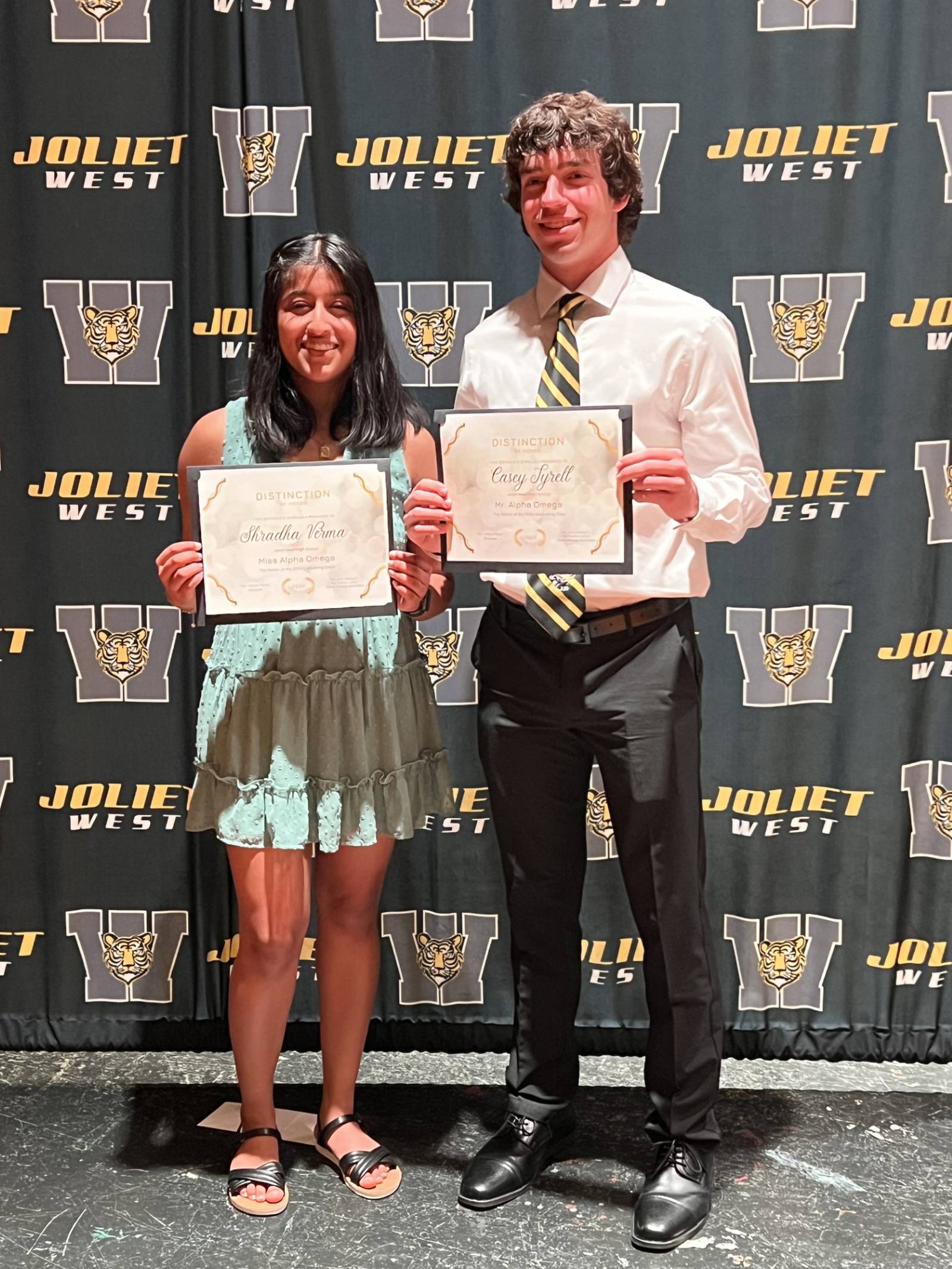 Joliet West High School names 2024 Mr. and Ms. Alpha Omega Shaw Local