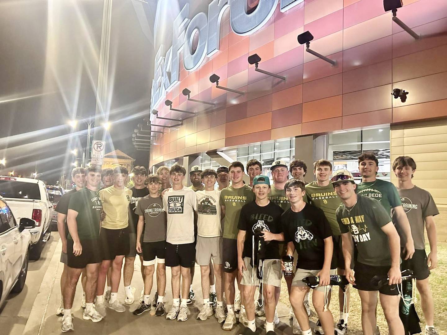 The St. Bede Bruins baseball team took in a Memphis Grizzlies game at FedEx Forum in Memphis.