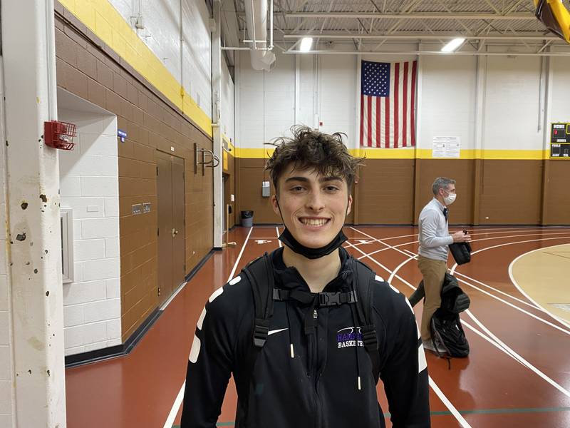 Hampshire's Joey Costabile scored 13 points to help his team defeat Jacobs on Tuesday, Jan. 18, in Algonquin.