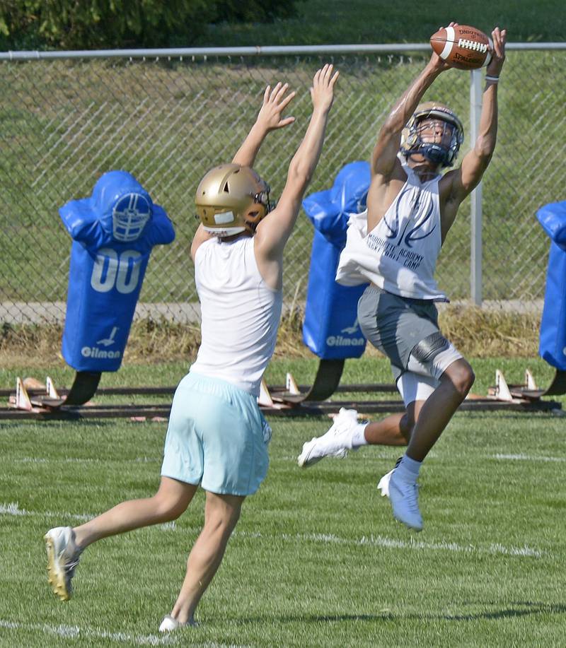 The Marquette Crusaders began their first practice Monday at the Gould Field complex with a variety of drills and workouts to prepare for the upcoming 2025 season.
