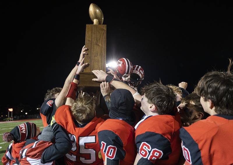 The Amboy Clippers are back to back champions after defeating Milledgeville Friday, Nov. 22, 2024, in the 8-man football championship in Monmouth.