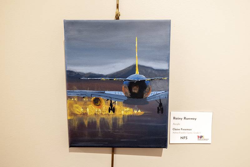 AFC junior Claire Freeman took an honorable mention Friday, March 28, 2025, at The Next Picture Show’s student art exhibit.