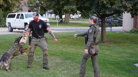 Ogle County K-9 unit demonstrates its skills: ‘There are all kinds of things these dogs can do’
