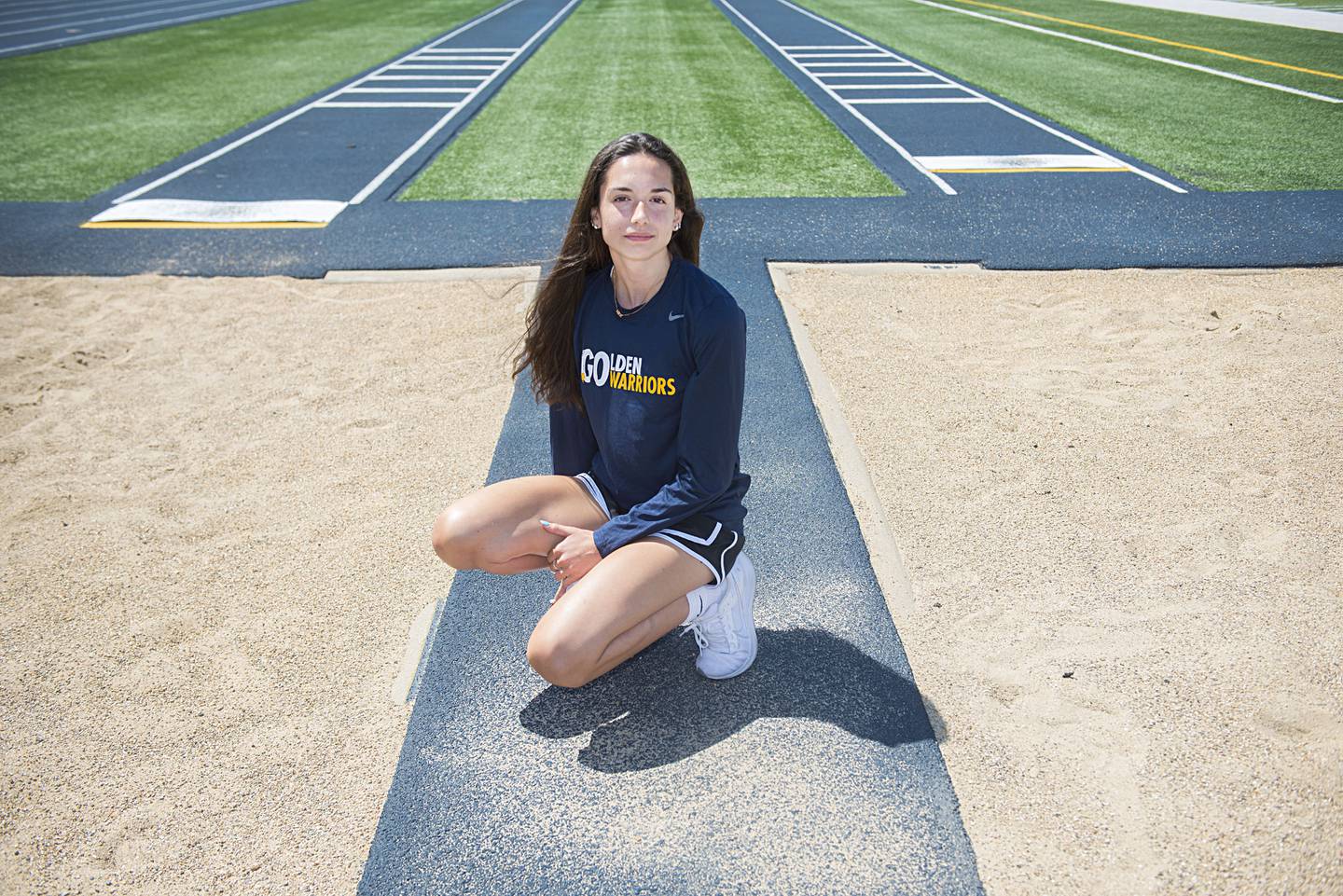 Alice Sotelo of Sterling, who won the state 2A triple jump, is SVM’s girl track athlete of the year.