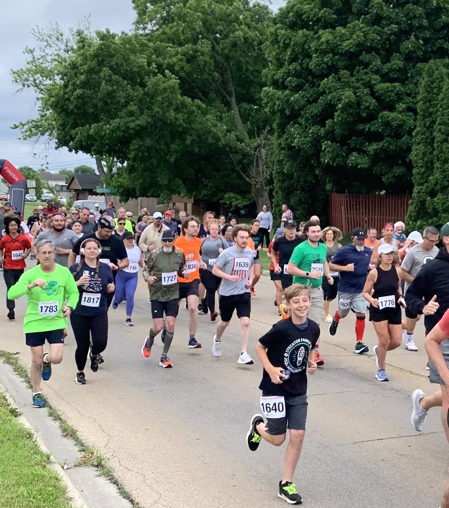 Runners take on the Streator Family YMCA Memorial Day 5K in 2024.