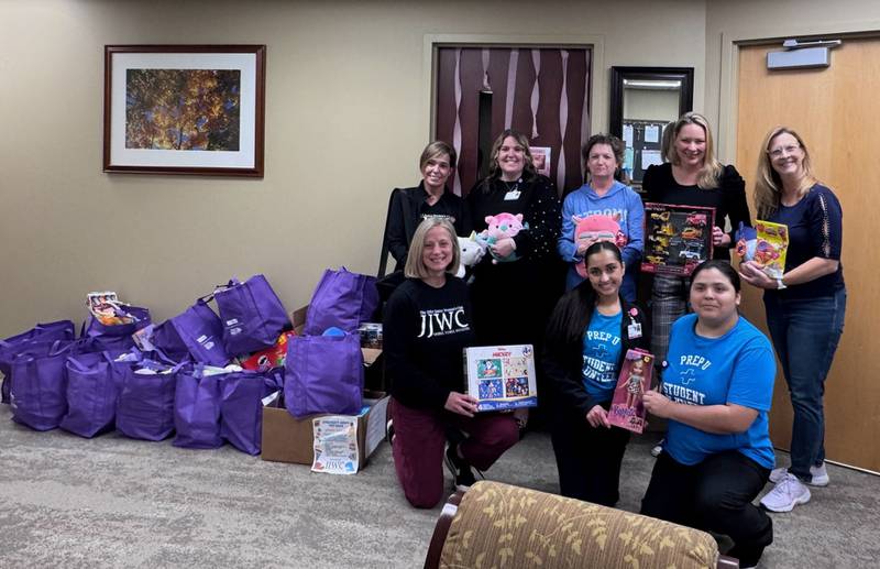 The Joliet Junior Woman’s Club recently distributed 1,000 donated toys to three different Will County organizations: the  Will County Children’s Advocacy Center in Crest Hill, the pediatric-certified emergency department at Silver Cross Hospital in New Lenox, and the pediatric department and pediatric emergency department at Prime Healthcare’s Saint Joseph Medical Center in Joliet. The toys were collected through a community-driven toy drive.