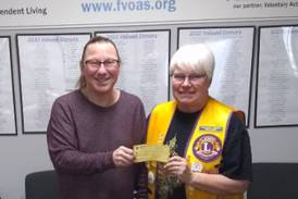 Sandwich Lions Club presents $1,000 donation to FVCS