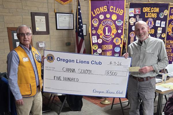 Oregon Lions Club donates to Chana Education Center