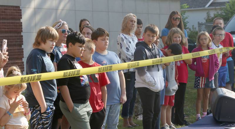 Students attend a September 11, ceremony at SOAR (Students Obtaining Achievement and Responsibility) on Thursday, Aug. 21, 2025 in Peru.