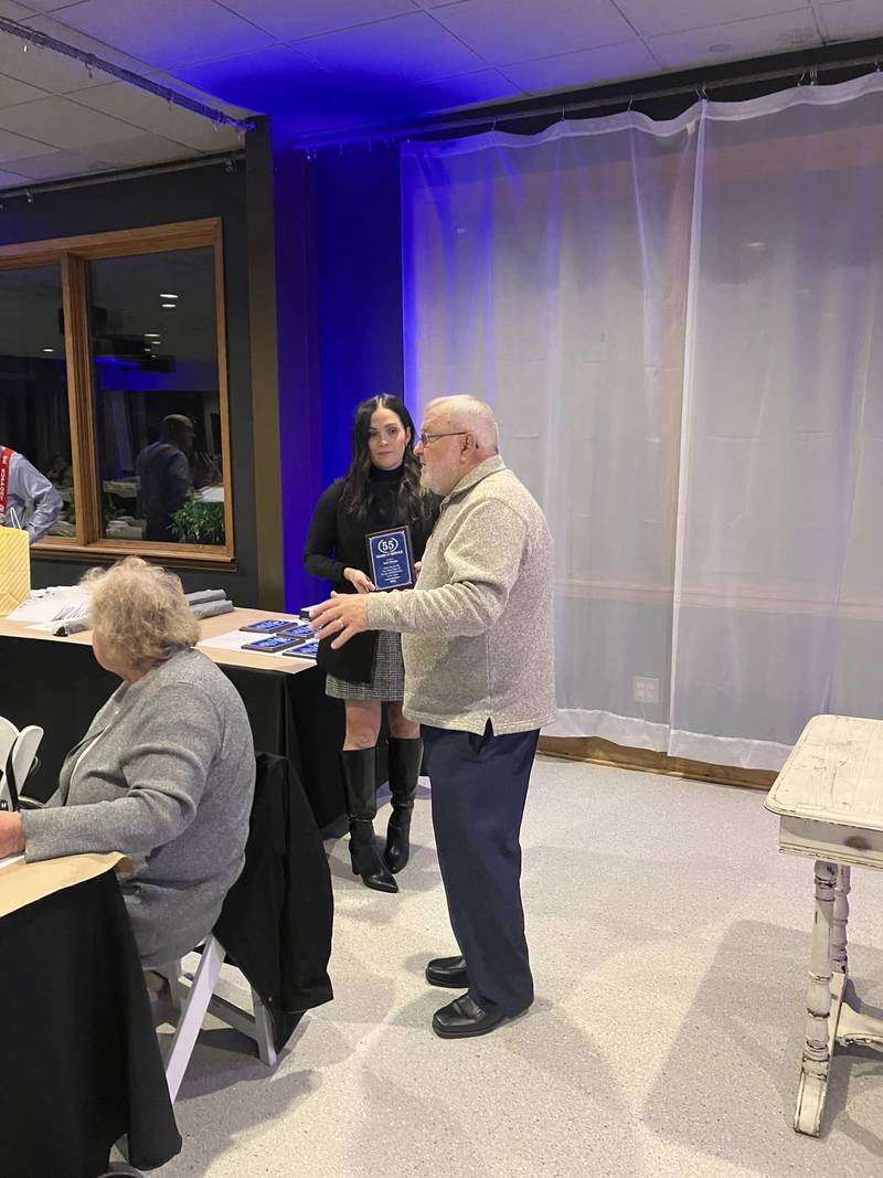 Jack Dzuris was honored with the Tom Wilson Award, a recognition for those who have shown exceptional service to the United Way. Dzuris has served the organization for 55 years.