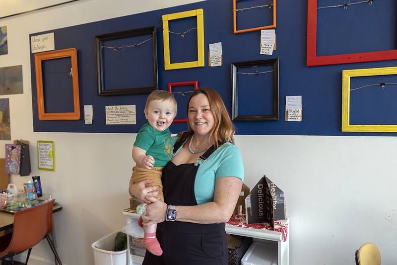 Nora Reuter and Huey invite families to flex their creative muscle at Brave Arts Creative Studio opening Monday, Jan. 5.