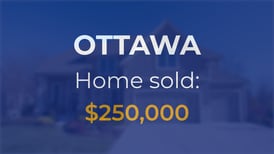 Single-family home in Ottawa goes for $250,000