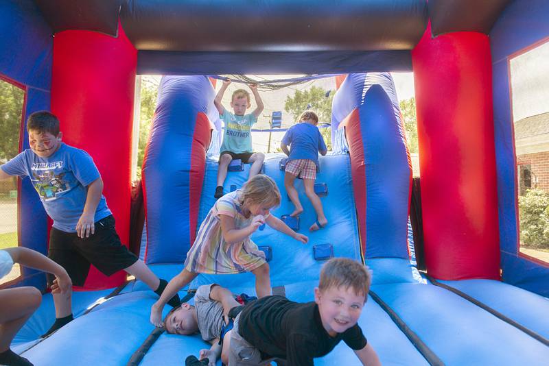 A bounce house was brought in for the end of summer fun Thursday, August 4, 2022. Face painting, snacks and popsicles were also made available to the residents.