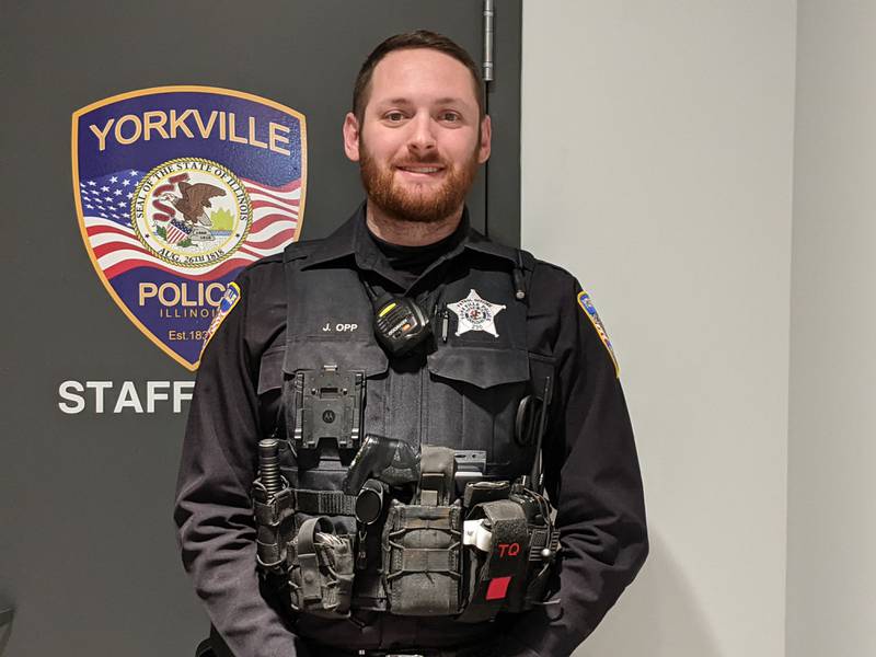 Yorkville police officer Joshua Opp.