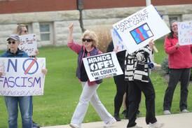 Photos: Hands Off rally in Oregon, Illinois