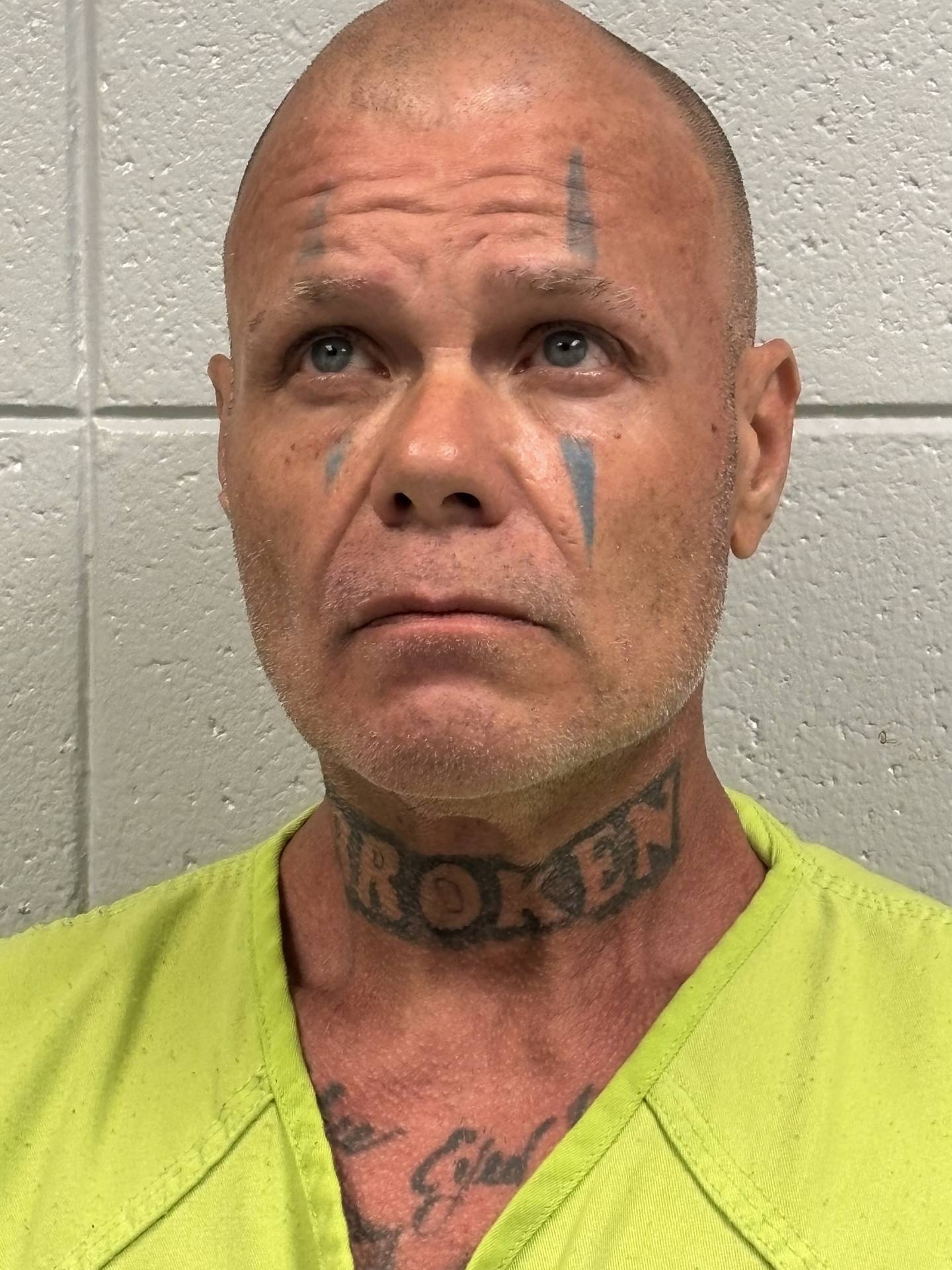 Robert S. White, 53, Iowa, who was arrested and charged with possession of a stolen vehicle, aggravated fleeing and eluding an officer, driving with a revoked license and obstructing a police officer in Coal City on Thursday, May 1, 2025.