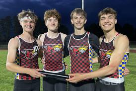 Forreston-Polo boys track sets 4x400 relay record, takes second at Class 1A Oregon Sectional