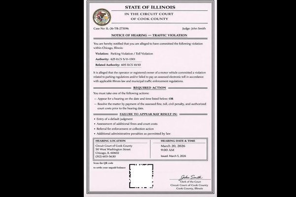 Officials warn of scam demanding payment for Cook County traffic violations through QR code 