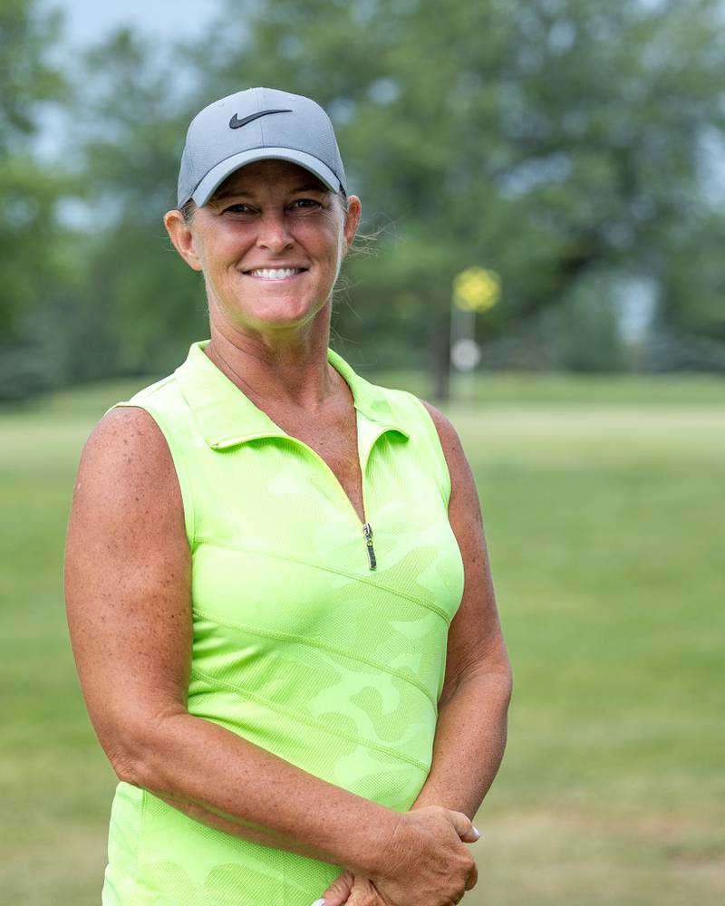 Denise Parlier of Edgewood poses for photo on Saturday, August 10, 2025 at the annual Illinois Valley Women's Golf Tournament at Edgewood Golf Club in McNabb.
