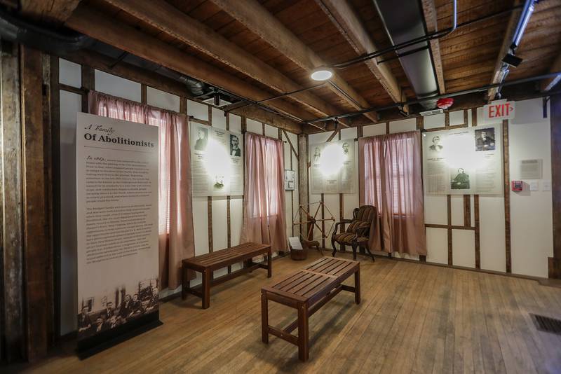 An exhibit in the newly restored 1846 Blodgett House at the Downers Grove Museum in Downers Grove on Saturday, Feb. 26, 2021.