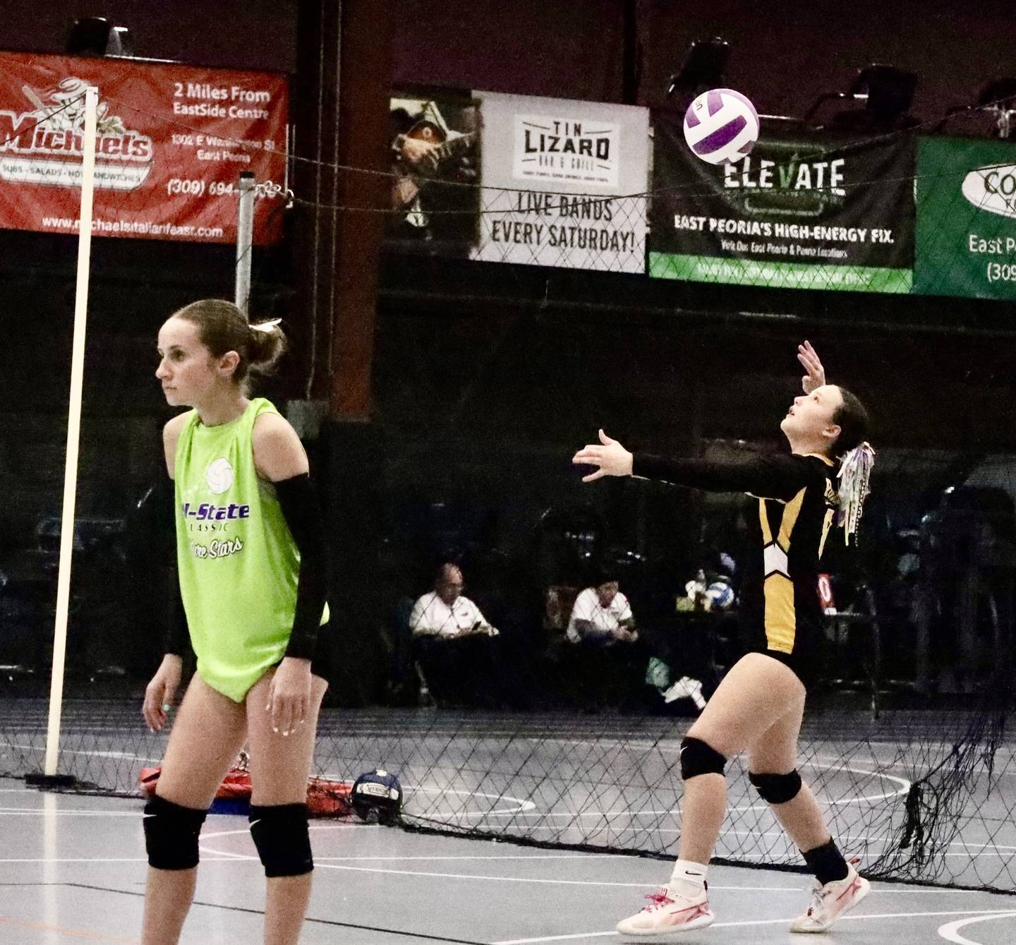 Putnam County's Lillian Bouxsein serves up an ace during the All-State Classic in East Peoria.