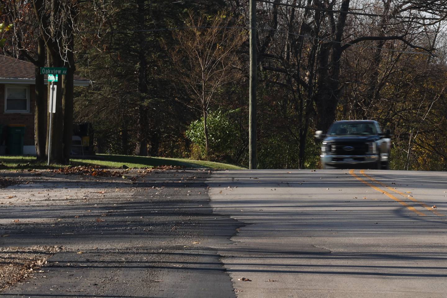 Road crews finished patching the streets along East Washington Street in Joliet.
