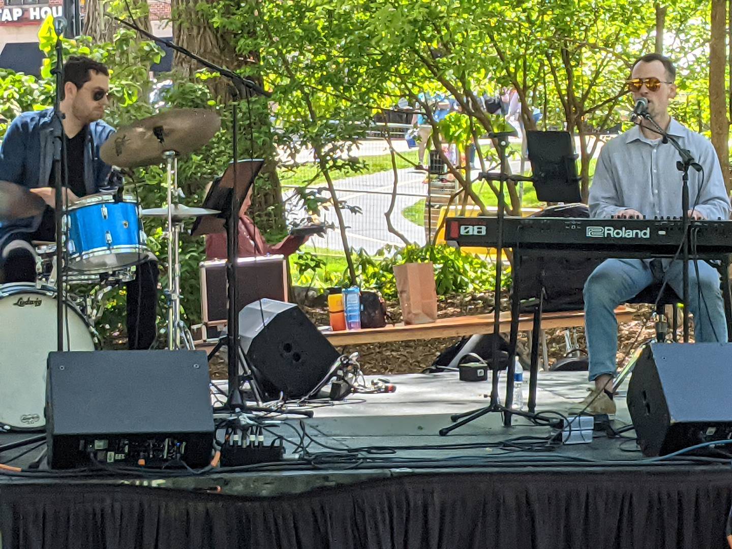 The Thomas Hartnett Trio performed May 5 at Oswego's Wine on the Fox festival.