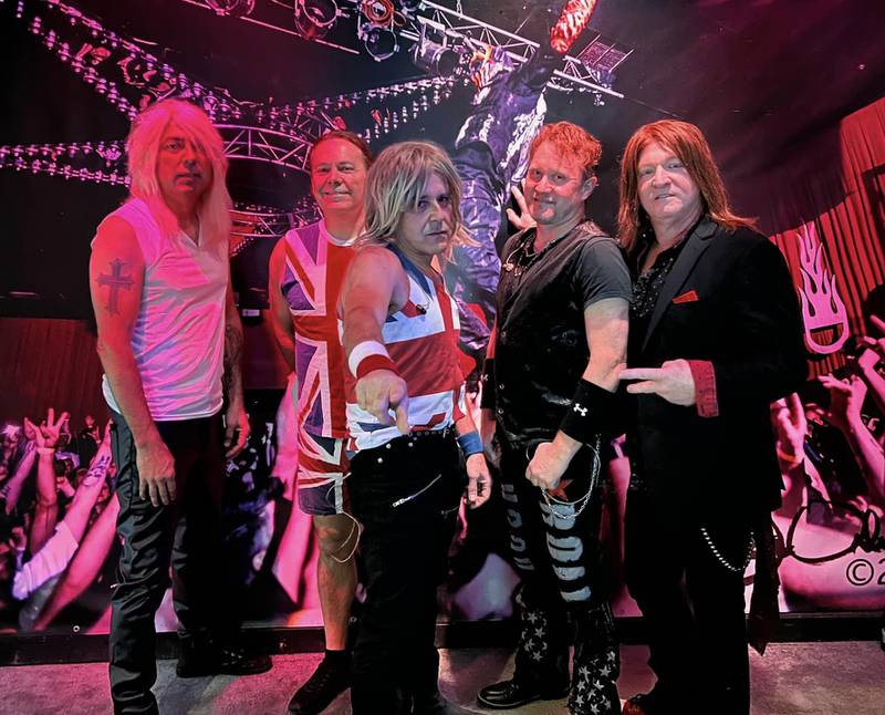 Def Leppard tribute band Armageddon will perform at the Egyptian Theatre in DeKalb as part of "The Hair Band Experience" on Friday, Nov. 14, 2025.