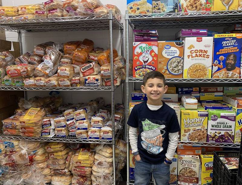 Leo Bonilla, a second-grader at Neubert Elementary School in Algonquin, has hosted social media fundraisers benefiting the D300 Food Pantry for the last two years, raising $3,300.
