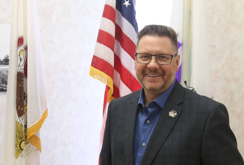 Oglesby mayor Jason Curran poses for a photo on Monday, Sept. 16, 2024 at Oglesby City Hall.