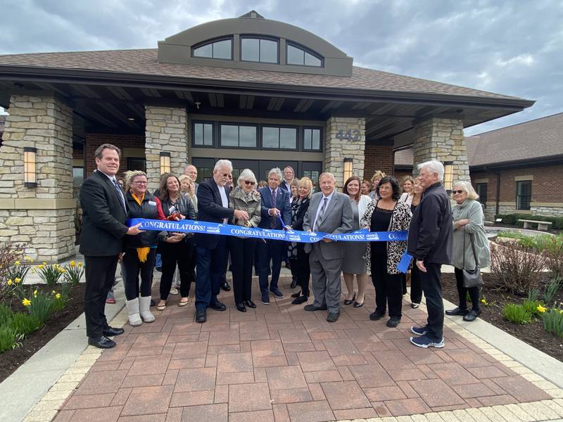 A ribbon-cutting ceremony was held at LivingWell Cancer Center, part of Northwestern Medicine, on April 28, as the center re-opened for in-person services. 
Geneva Mayor Kevin Burns and Batavia Mayor Jeffery Schielke were in attendance, along with members of the Geneva and Batavia city councils and chambers of commerce.