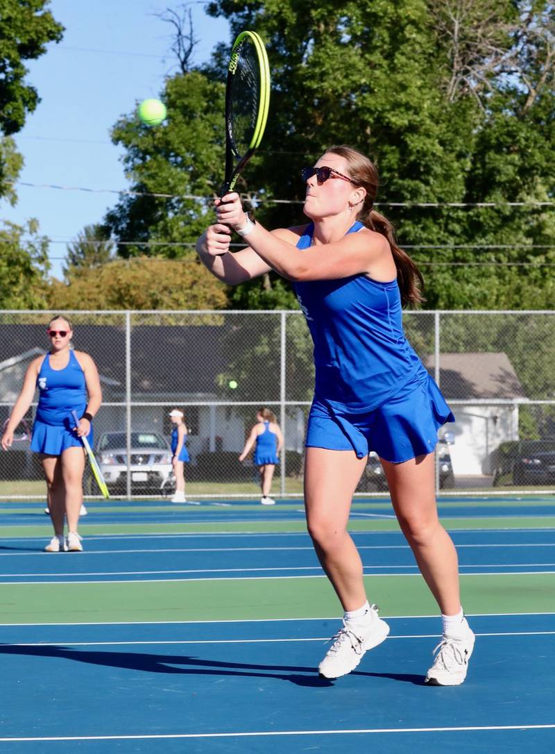 Princeton's Caitlin Meyer makes a return against Peoria Christian Thursday.