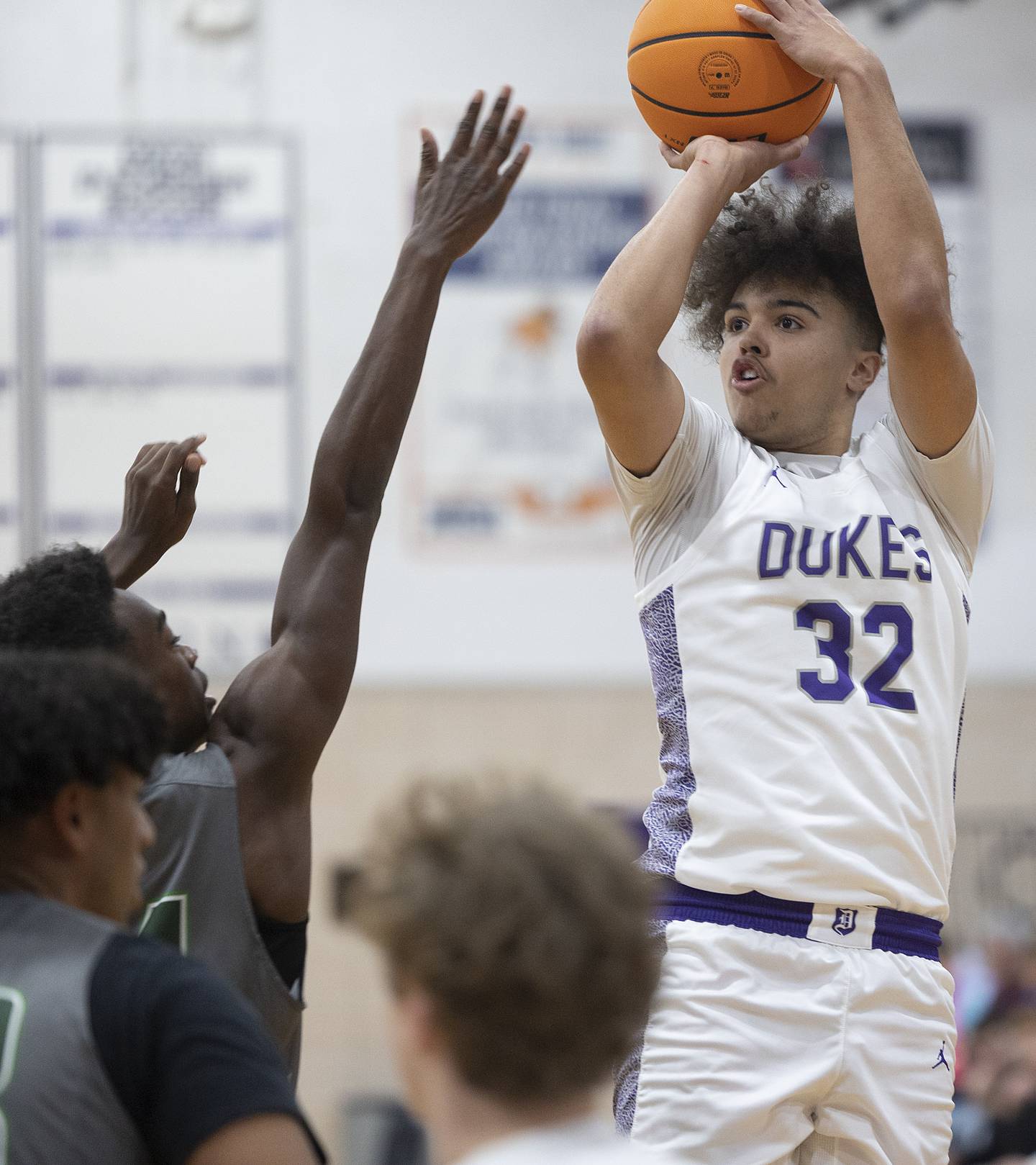 Dixon’s Darius Harrington puts up a shot against Plainfield Central Friday, Jan. 3, 2025, at Dixon High School.
