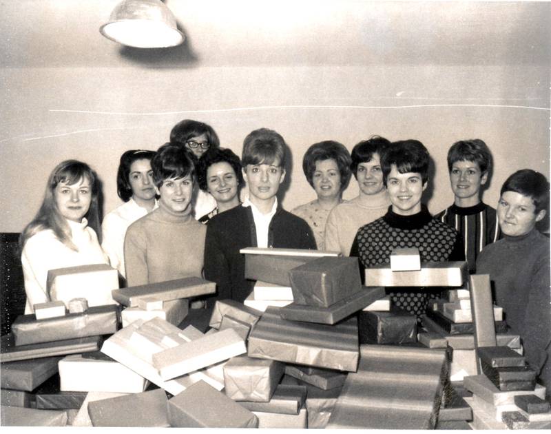 Members of the St. Charles Women's Club (then the Young Mothers Club of St. Charles) circa 1970.