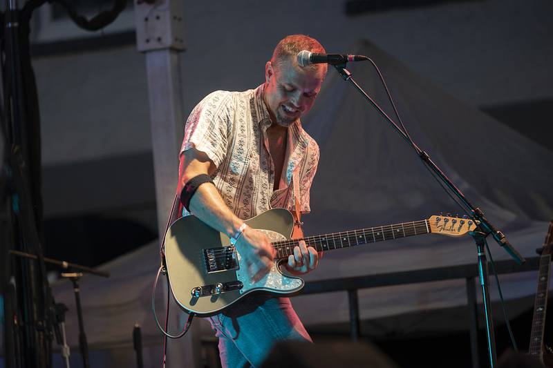 The Funky Monks, a Red Hot Chili Peppers tribute band, anchors the Petunia Fest main stage Thursday, July 4, 2024.