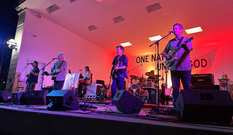 Heartache Tonight, an Eagles tribute band, performed at the Jamboree Concert Series in Mt. Morris on Friday, Aug. 22, 2025.