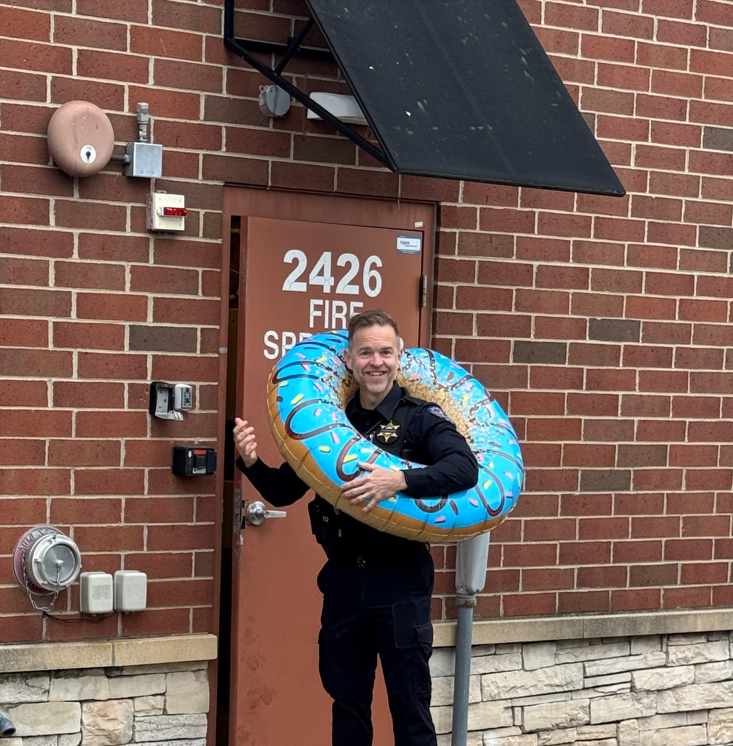Oswego Police Chief Jason Bastin participated in the annual Cop on a Rooftop fundraiser to benefit Special Olympics Illinois on Friday, May 15, 2026.