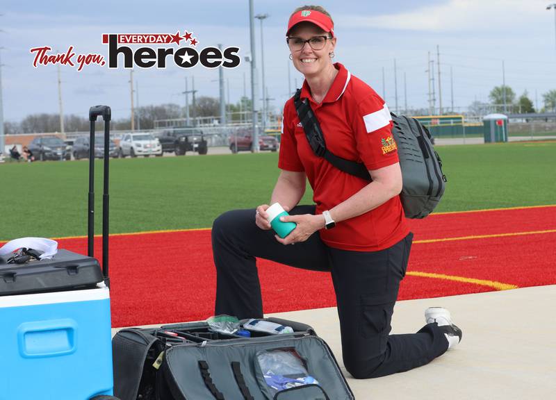 L-P athletic trainer Gina Martin poses for a photo on Tuesday, April 15, 2026 at the L-P Athletic Complex in La Salle.