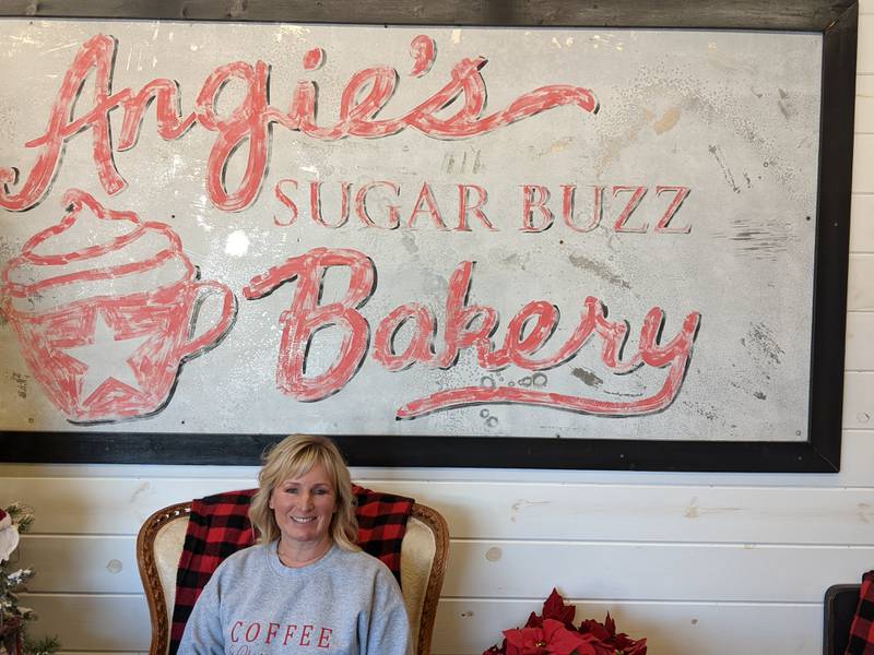 Angie Davis opened Angie’s Sugar Buzz Bakery in January 2014. The building previously housed a gas station convenience store owned by her aunt.