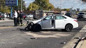 Joliet police respond to major crash on West Jefferson