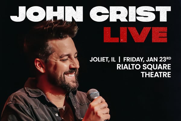 Comedian John Crist coming to Rialto Square Theatre this January