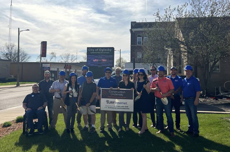 Surf Internet SM kicked off the next phase of bringing fiber internet services to the Oglesby, community with a groundbreaking ceremony held Thursday, April 13, 2023, the company said in a press release.