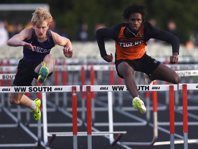 Boys track and field: Speedy York senior Cash Langley is money in the 100 at Red Grange Invitational