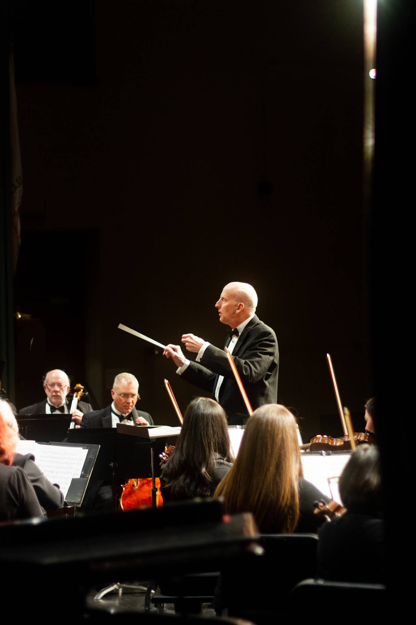 Illinois Valley Symphony Orhcestra music director and conductor Daniel Sommerville conducts a recent concert.