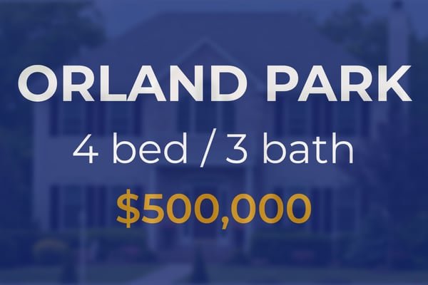 Sale closed in Orland Park: $500,000 for a single-family home