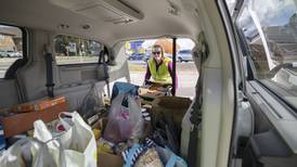 Photos: No Kings protest and food drive in Sterling